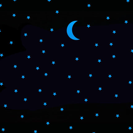 Adesivi murali fosforescenti stelle e luna