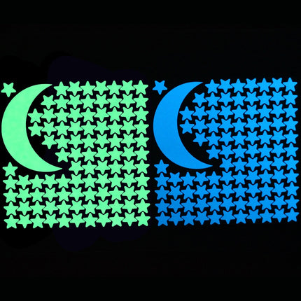 Adesivi murali fosforescenti stelle e luna