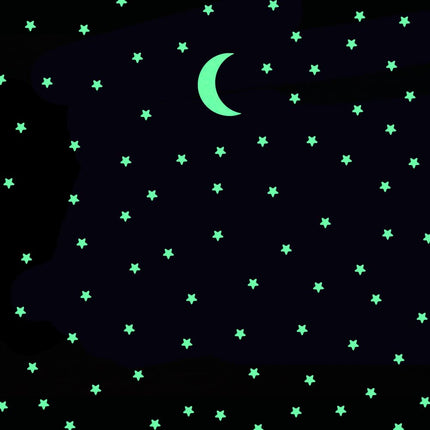 Adesivi murali fosforescenti stelle e luna