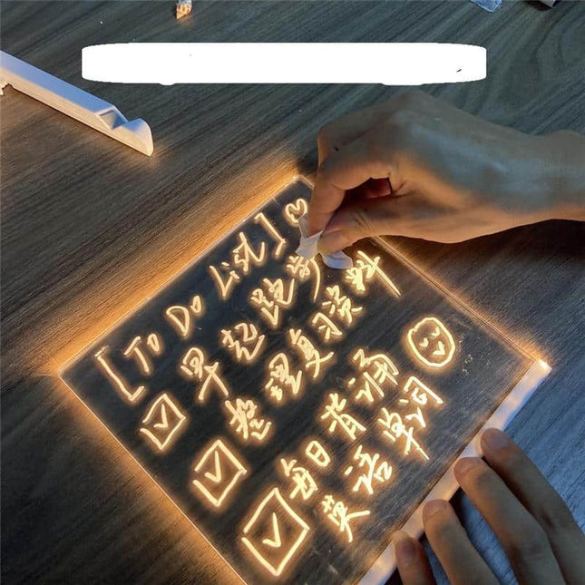 Lavagna luminosa LED da tavolo riscrivibile