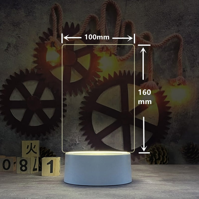 Lavagna luminosa LED da tavolo riscrivibile