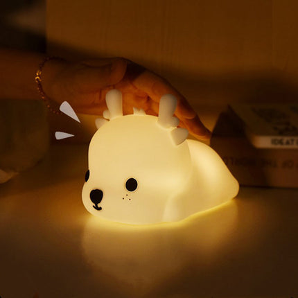Luce notturna silicone morbido cerbiatto bambino