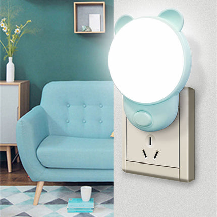 Luce da presa orsetto blu o rosa