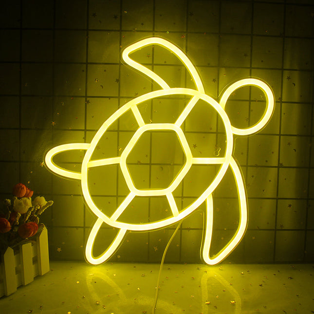 Insegna luminosa LED neon a forma tartaruga