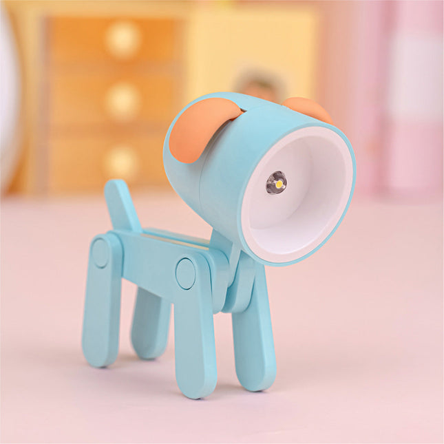 Mini luce notturna LED pieghevole cane