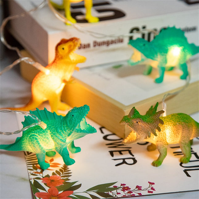 Ghirlanda luminosa LED dinosauri per bambini