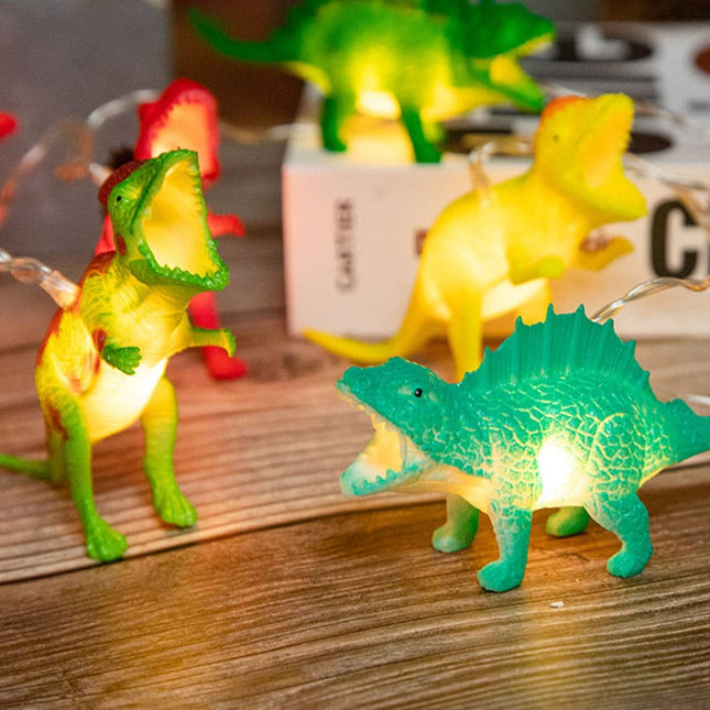Ghirlanda luminosa LED dinosauri per bambini