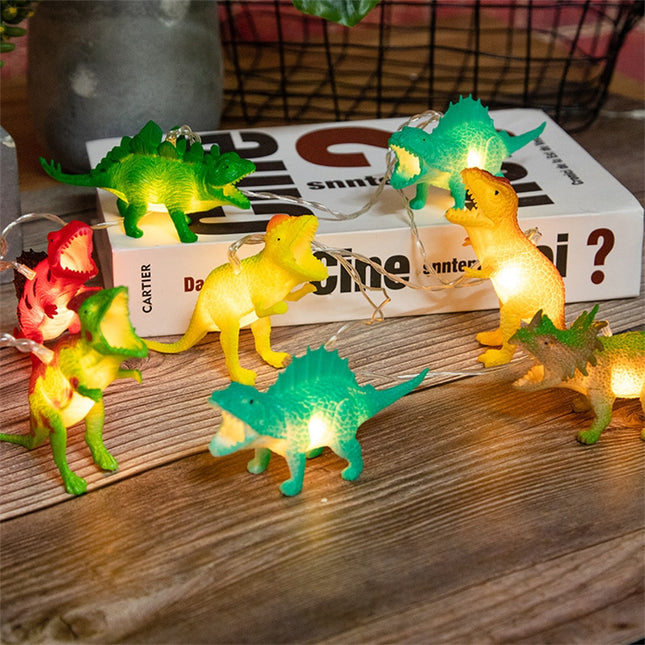Ghirlanda luminosa LED dinosauri per bambini