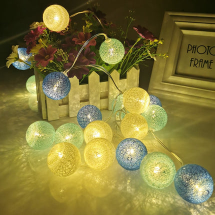 Ghirlanda luminosa LED sfere di cotone