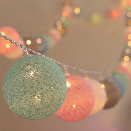 Ghirlanda luminosa LED sfere di cotone