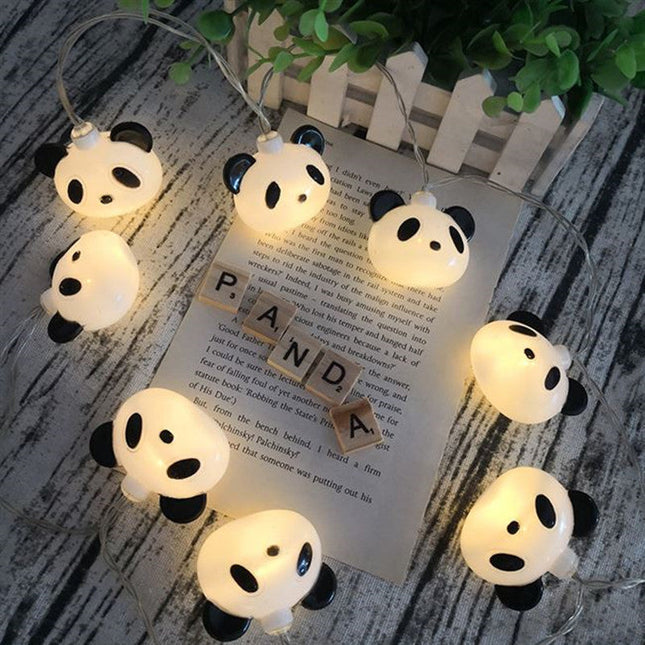 Ghirlanda luminosa LED a forma panda