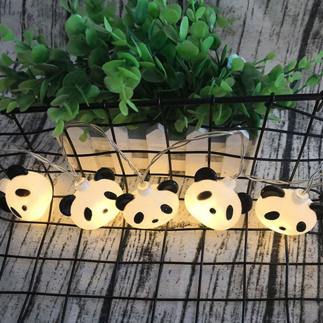 Ghirlanda luminosa LED a forma panda