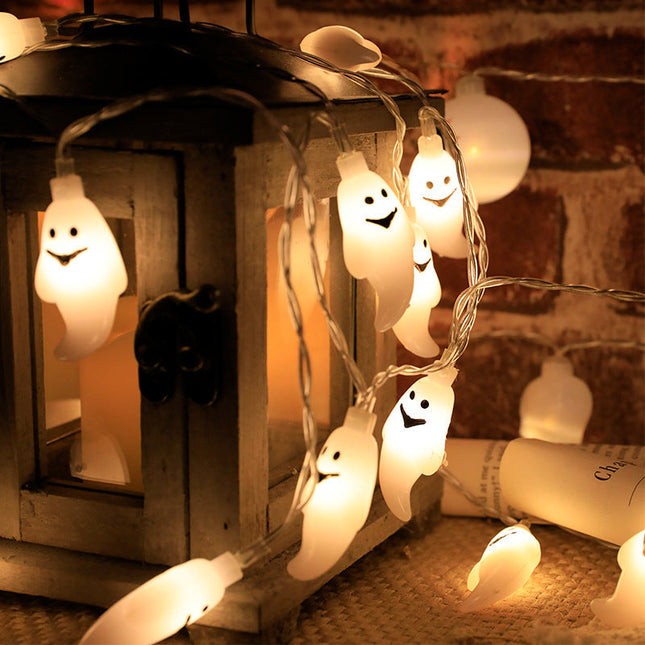 Ghirlanda luminosa LED a forma di fantasma