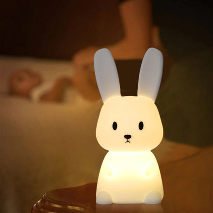 Luce notturna coniglio tattile ricaricabile USB