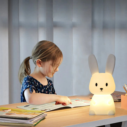 Luce notturna coniglio tattile ricaricabile USB