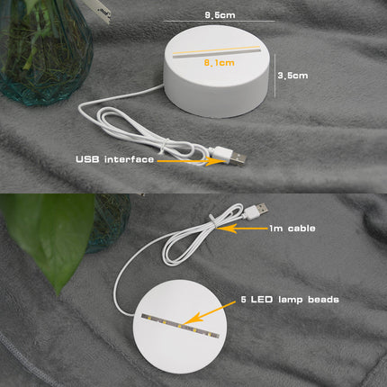 Kit diamond painting luce LED volpe