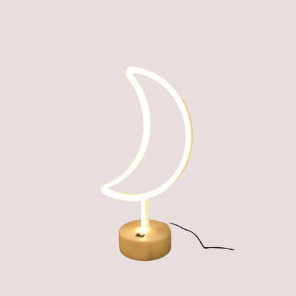 Lampada LED Neon bianca forma luna
