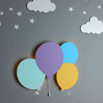 Applique da parete LED elefante palloncini
