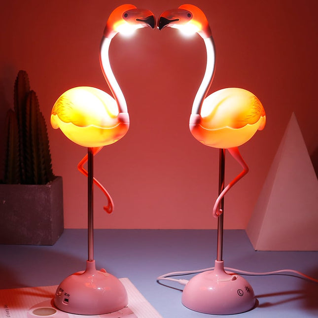 Lampada da tavolo fenicottero rosa LED