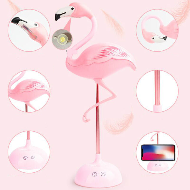 Lampada da tavolo fenicottero rosa LED