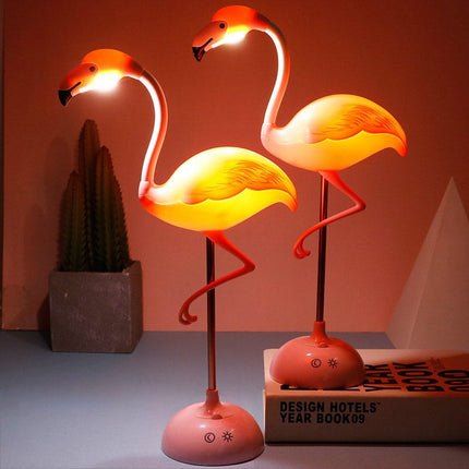 Lampada da tavolo fenicottero rosa LED
