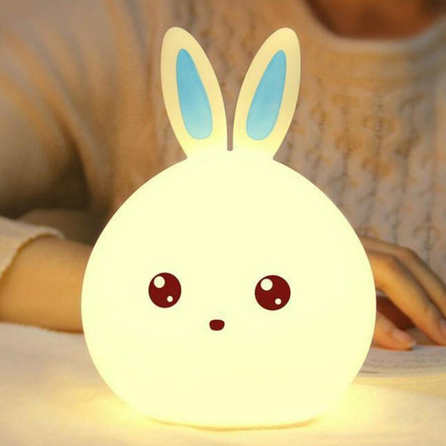 Lampada da comodino coniglio ricaricabile USB