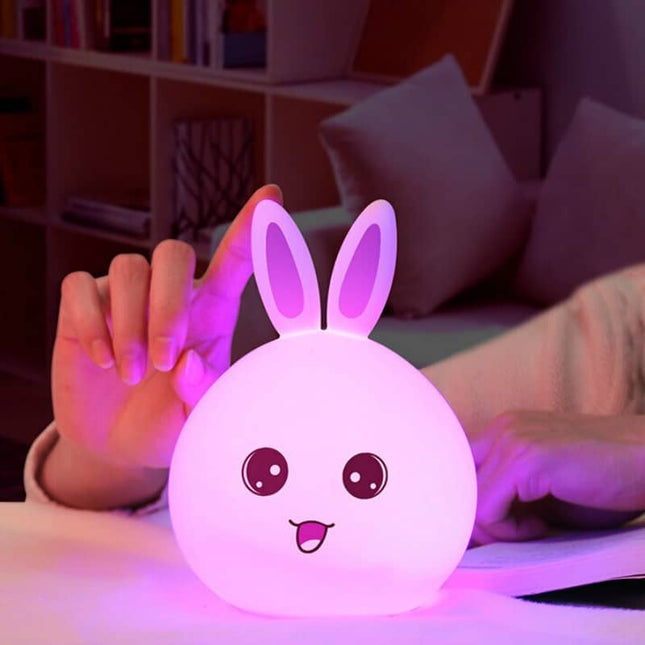 Lampada da comodino coniglio ricaricabile USB