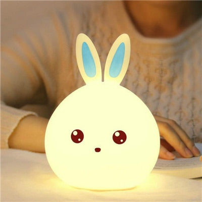 Lampada da comodino coniglio ricaricabile USB