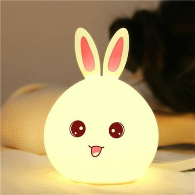 Lampada da comodino coniglio ricaricabile USB