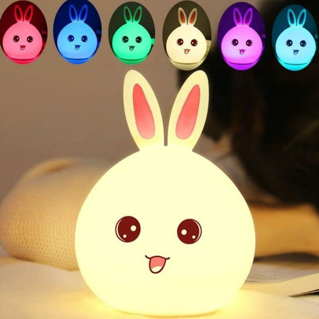 Lampada da comodino coniglio ricaricabile USB