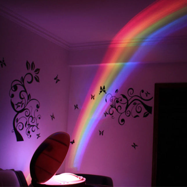 Lampada proiettore effetto arcobaleno per camera