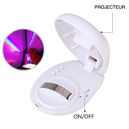 Lampada proiettore effetto arcobaleno per camera