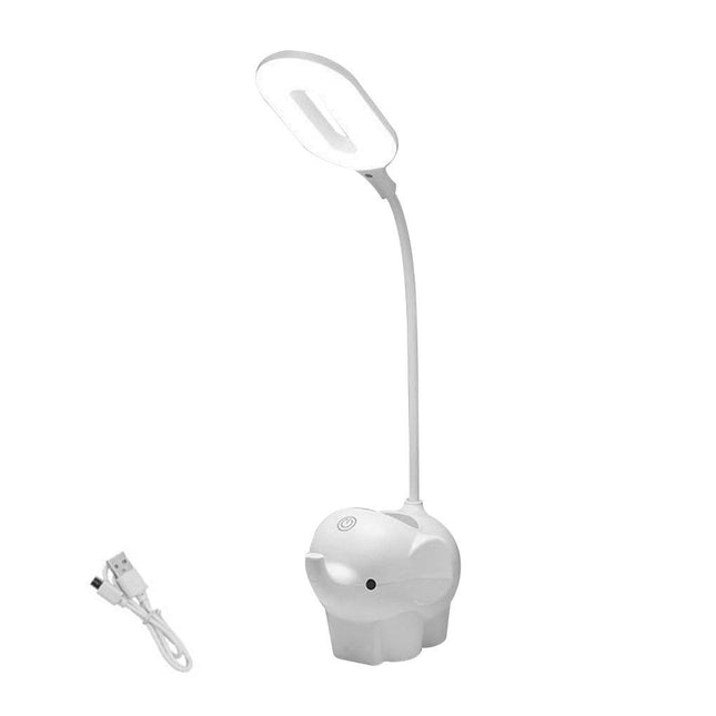 Lampada da scrivania elefante con portapenne
