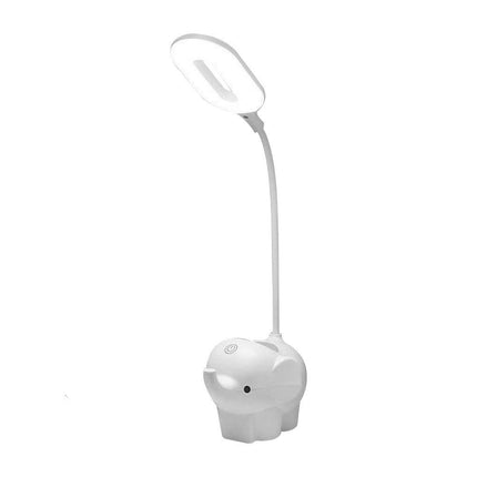 Lampada da scrivania elefante con portapenne