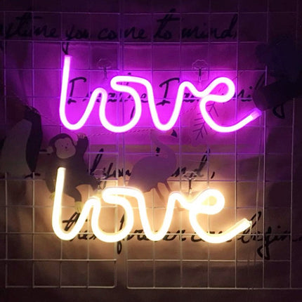 Insegna luminosa LED "Love" effetto neon