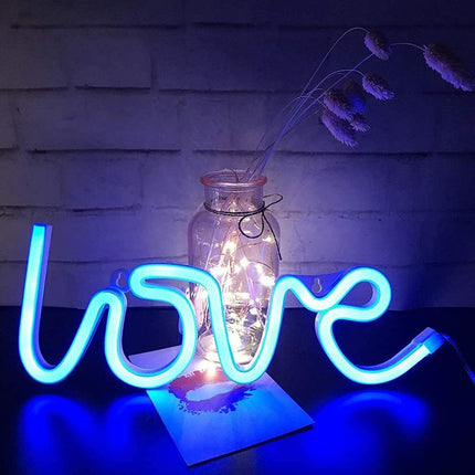 Insegna luminosa LED "Love" effetto neon
