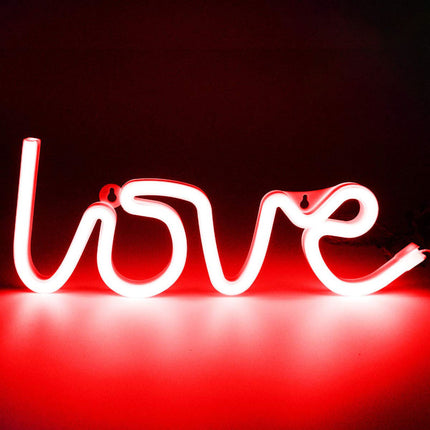 Insegna luminosa LED "Love" effetto neon