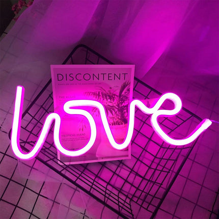 Insegna luminosa LED "Love" effetto neon
