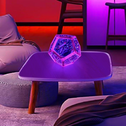 Lampada LED Dodecaedro effetto infinito