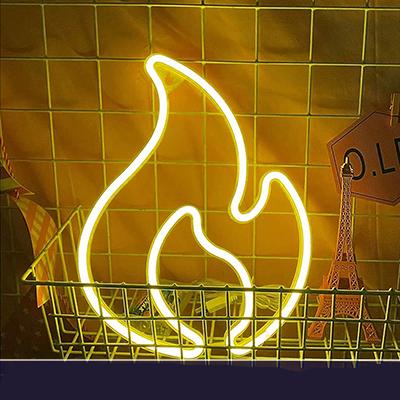 Lampada LED neon a forma fiamma
