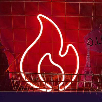 Lampada LED neon a forma fiamma