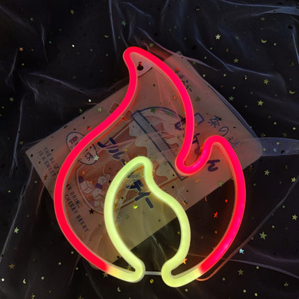 Lampada LED neon a forma fiamma