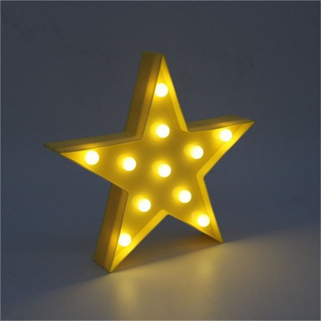 Lampada da tavolo stella con luci LED