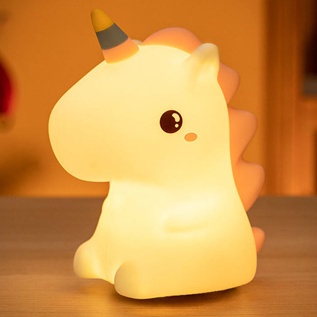 Lampada unicorno in silicone per bambini