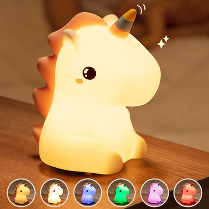 Lampada unicorno in silicone per bambini
