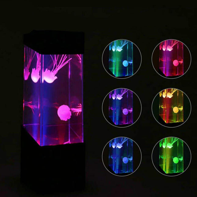 Lampada LED meduse multicolore da tavolo