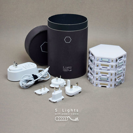 Pannelli LED esagonali modulari da parete