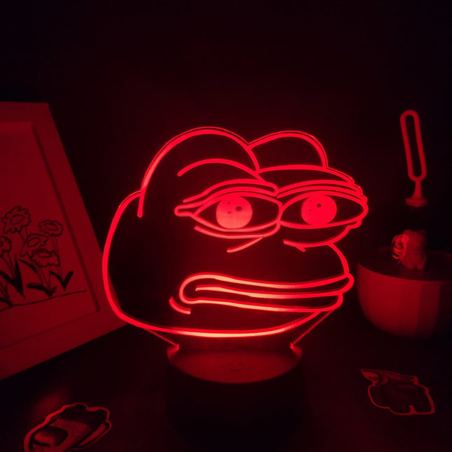 Lampada LED effetto neon a rana