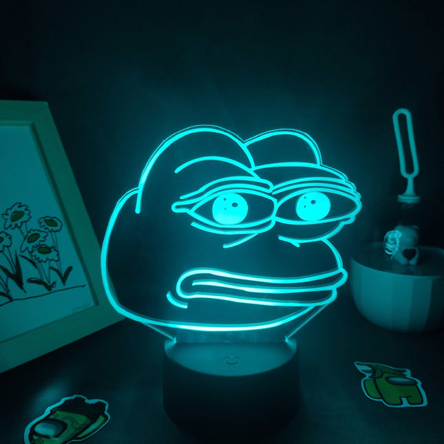 Lampada LED effetto neon a rana