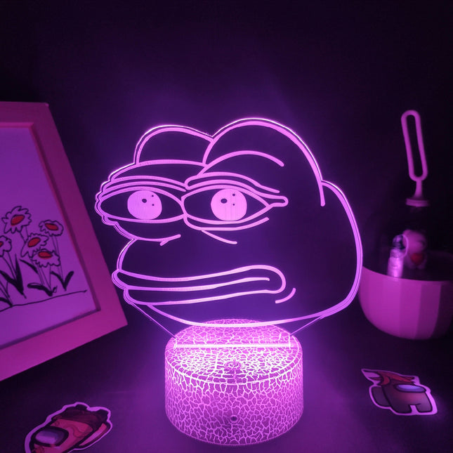 Lampada LED effetto neon a rana